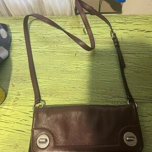 Marc Jacobs Burgundy Leather Crossbody Bag